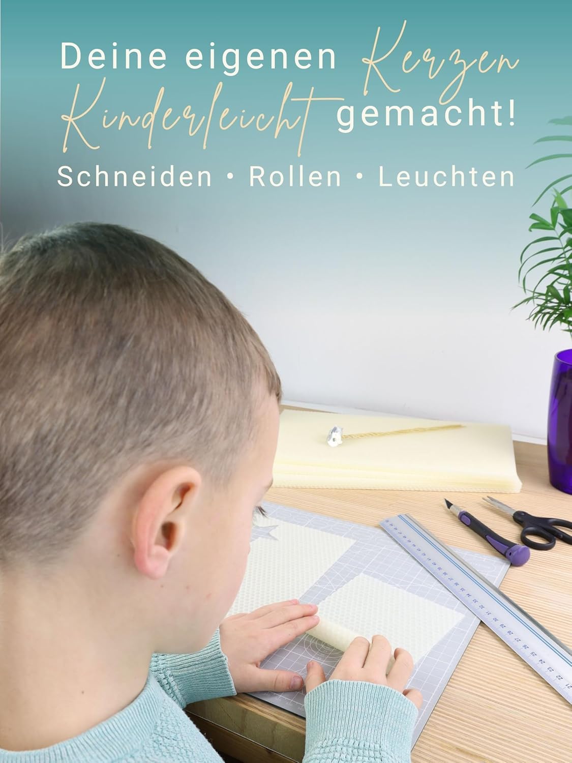 15 Stück Bienenwachsplatten für Kerzen, Weiß
