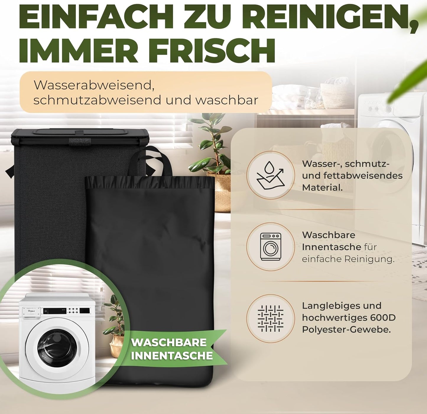 Müllsackständer, Schwarz Schwarz