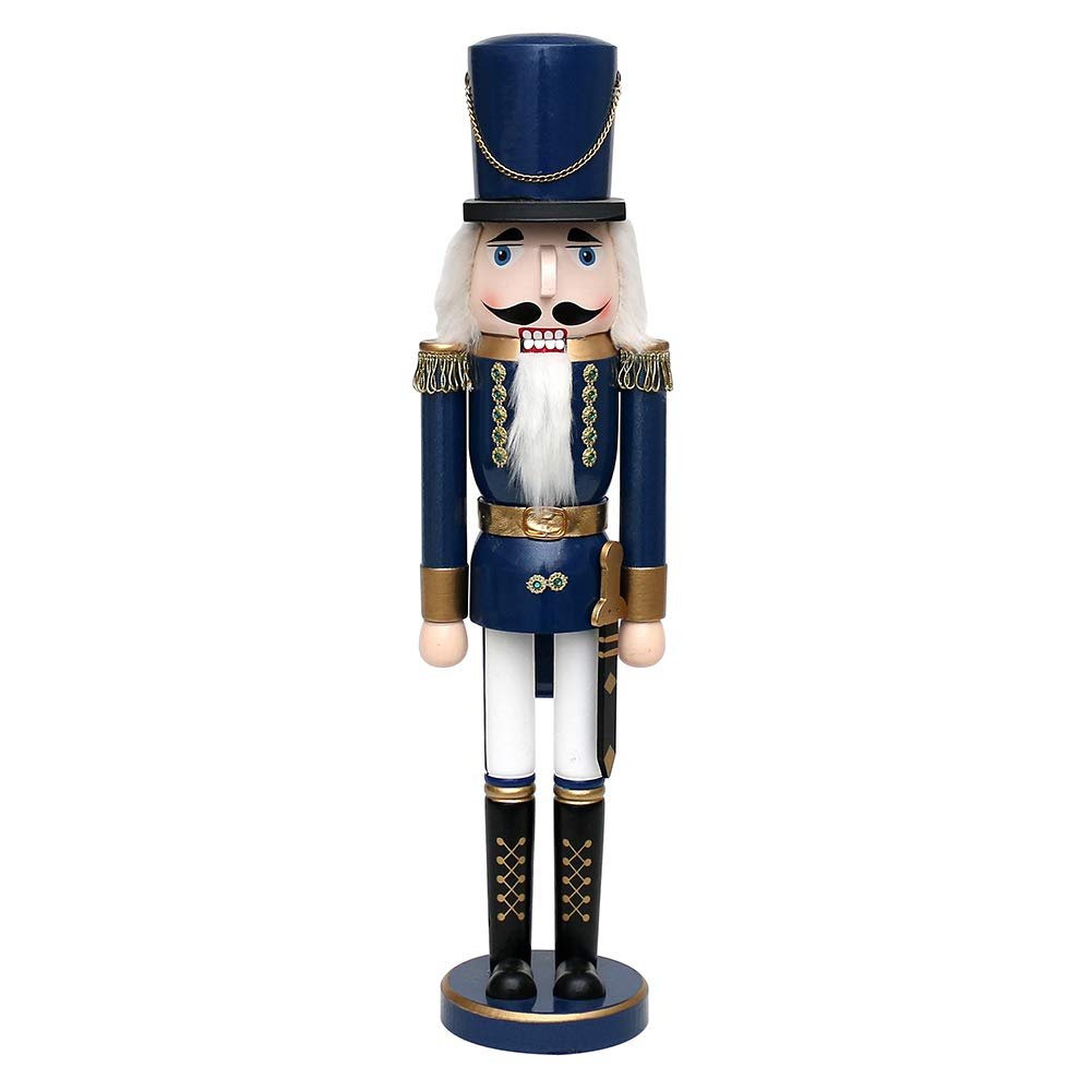 Nussknacker Soldat, Blau Metallic