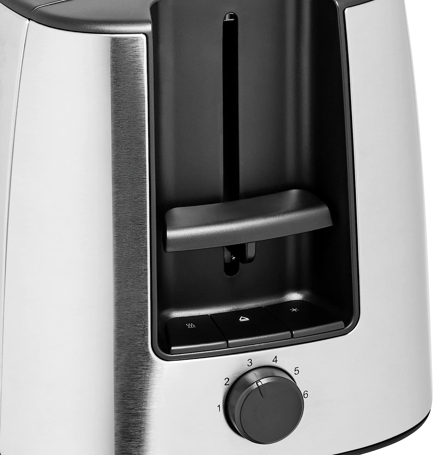 Langschlitz Toaster Edelstahl Brötchenaufsatz 4 Scheiben XXL BuenoPro 1550W, Single
