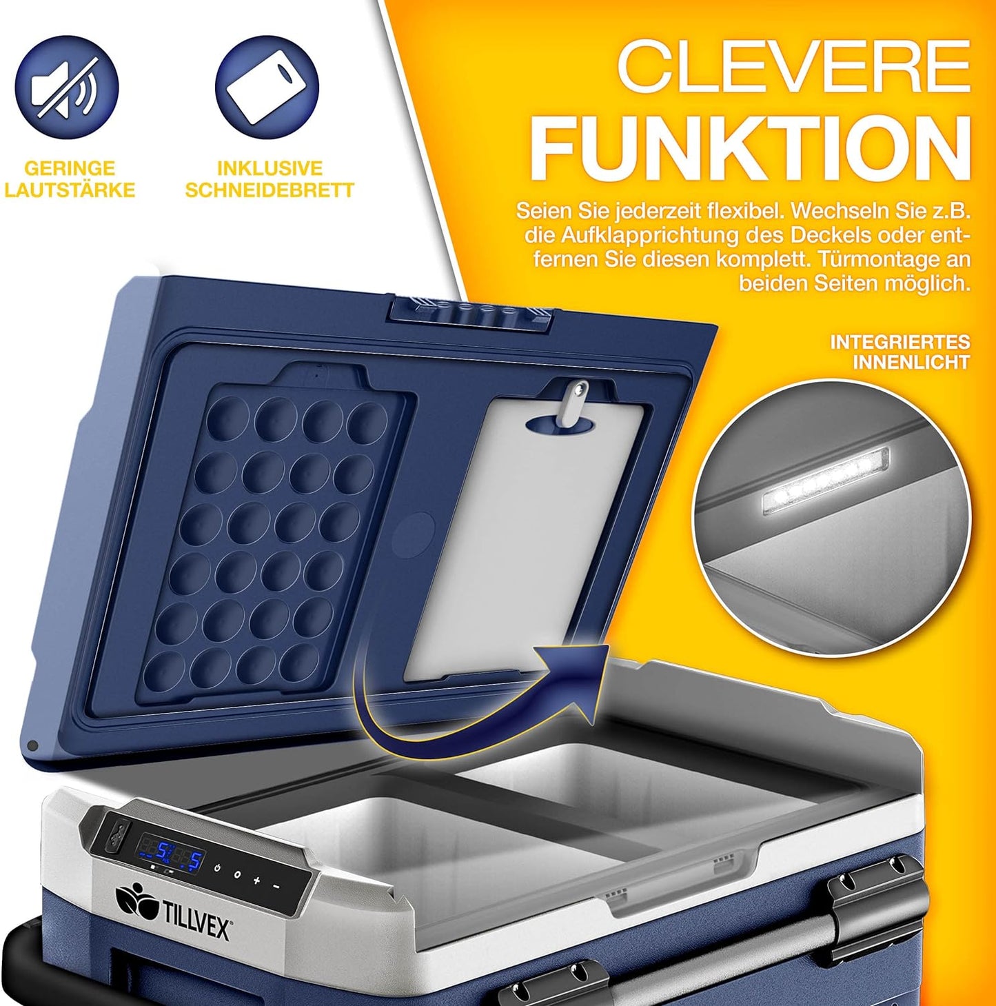 Elektrische Thermobox, 41 Liter Navyblau