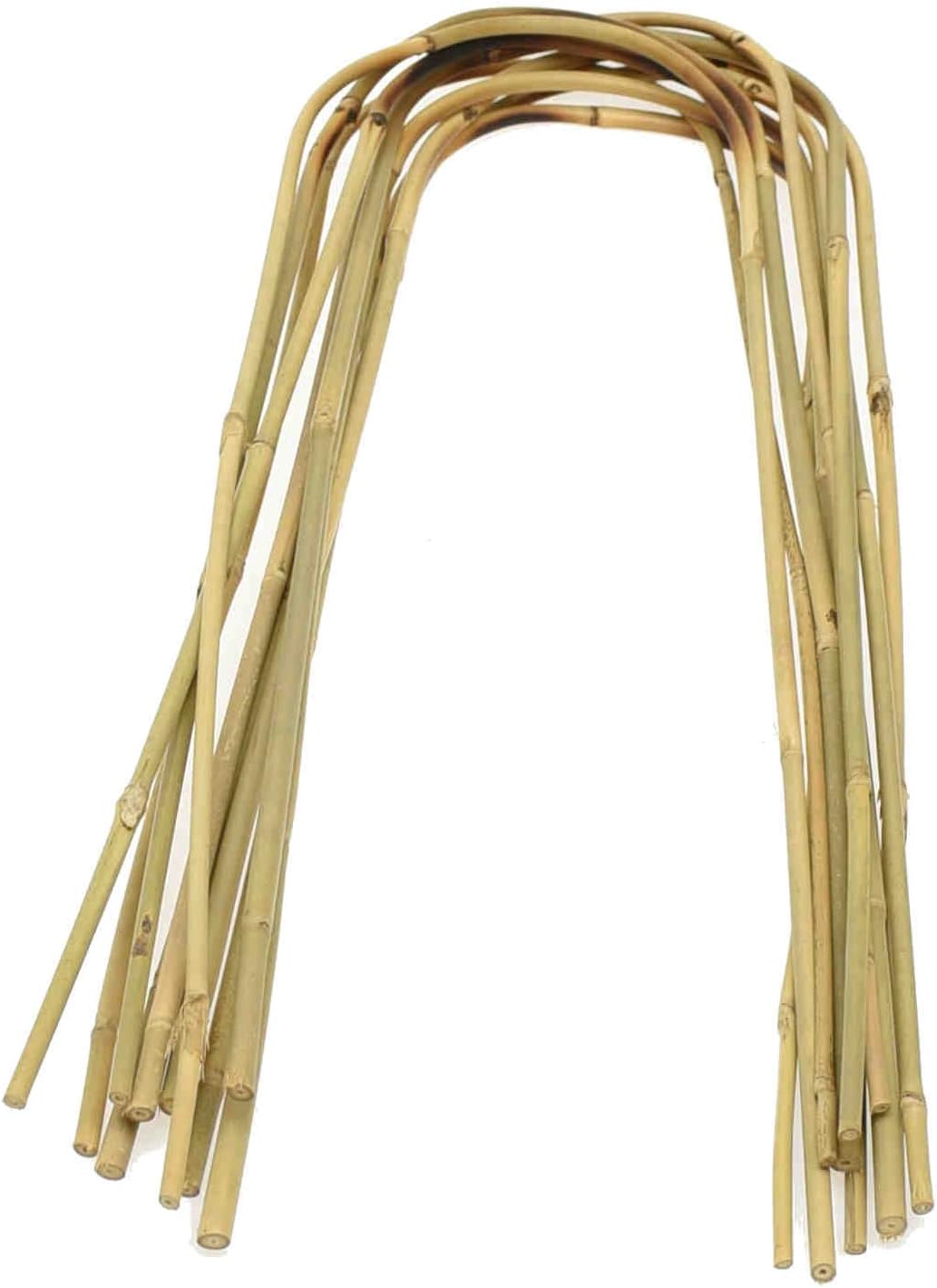 Gebogene Bambusstifte, 25 Stück, 60 cm, 25, 60 cm 8/10 mm