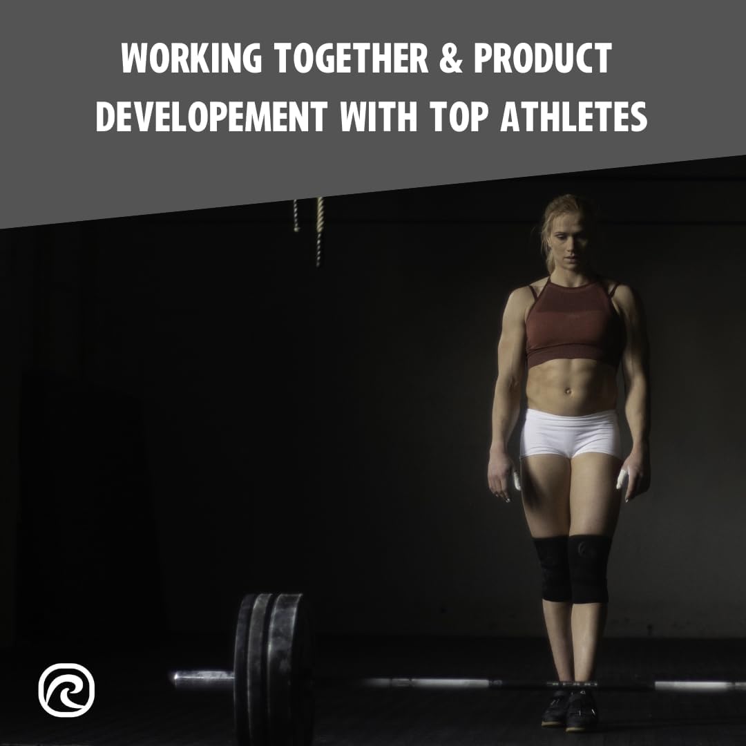 Kniebandage für Kraftsport & Cross Fit, XS Burgundy - 1 Stück