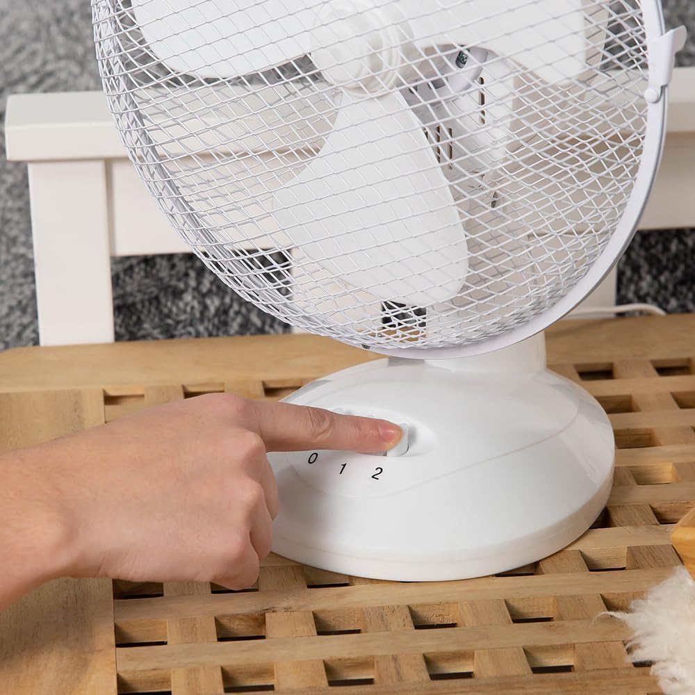 Tischventilator mit Weitwinkel-Schwenkfunktion