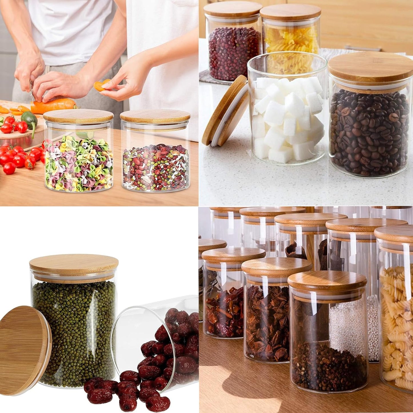4-teiliges Vorratsgläser Set
