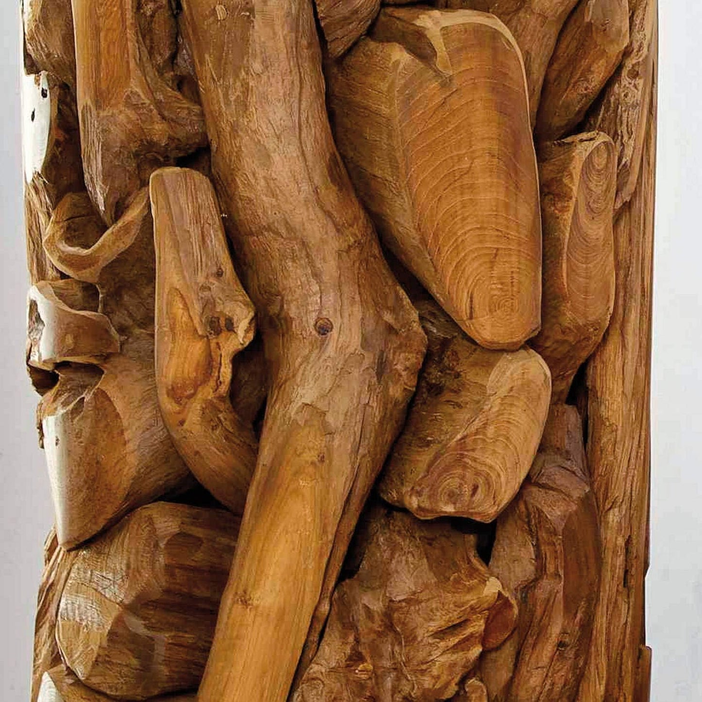 Teakholz Podest-Säule, Durchmesser 35 cm x Höhe 60 cm