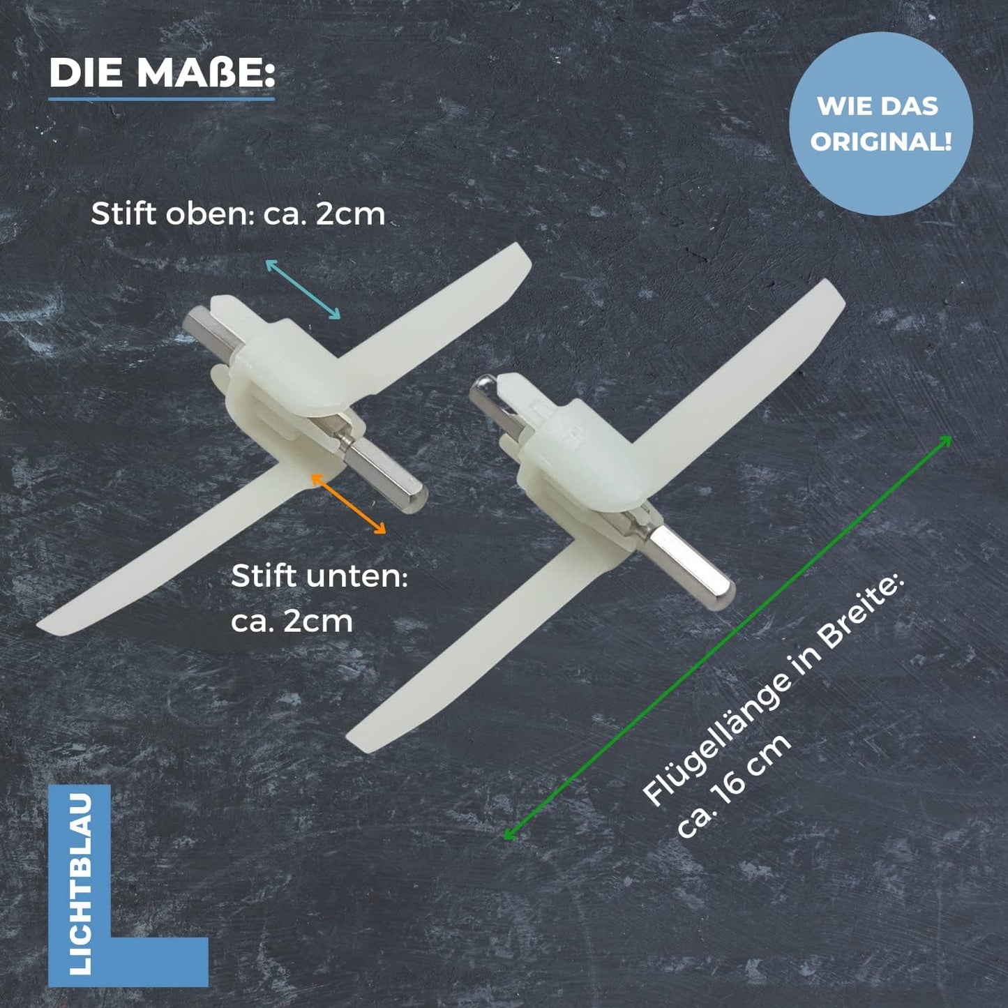 Mitnehmer Flügelrad 630759 für MUM4 Küchenmaschine, 2er-Set, 2 x 630759