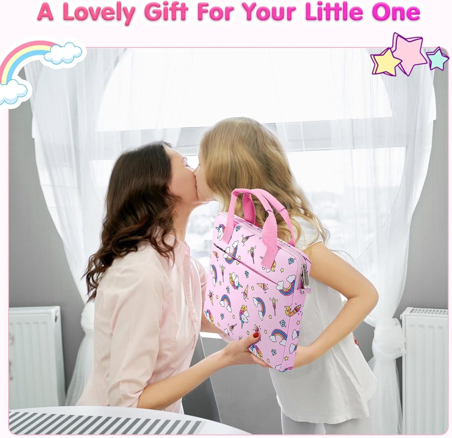 Kinder-Tablet-Tasche, Rosa Einhorn