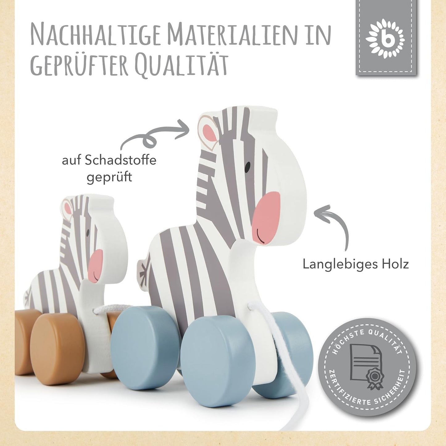 Nachziehtier Zebra, Weiß
