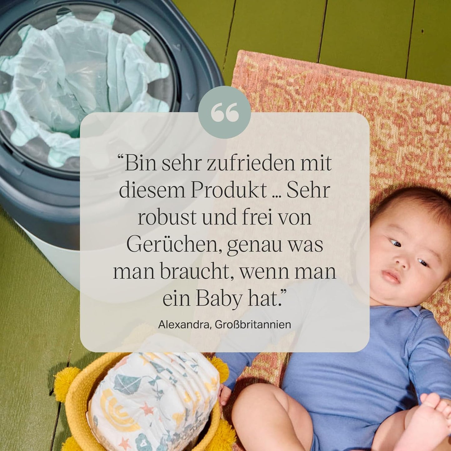 Windelbehälter-Nachfüllkassetten-Set (4er-Pack), Graue 1 stück (4er Pack)