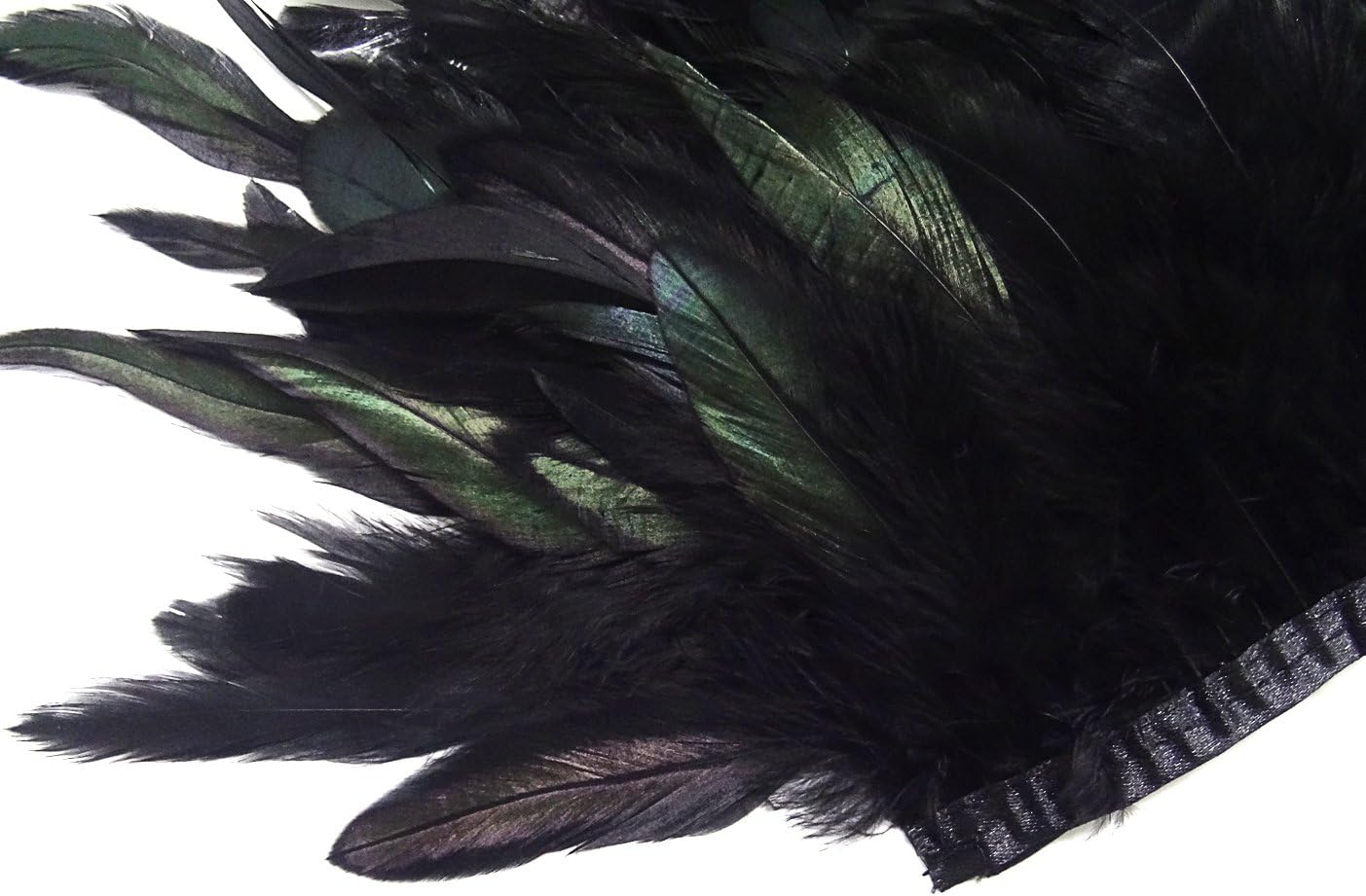 Gothic Feder Schulterumhang, Schwarz