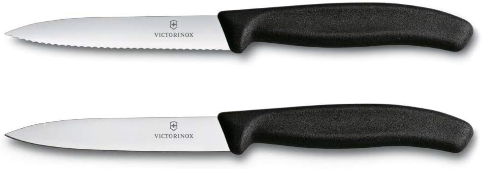 Swiss Classic Tomaten- und Gemüsemesser Set, Single Schwarz