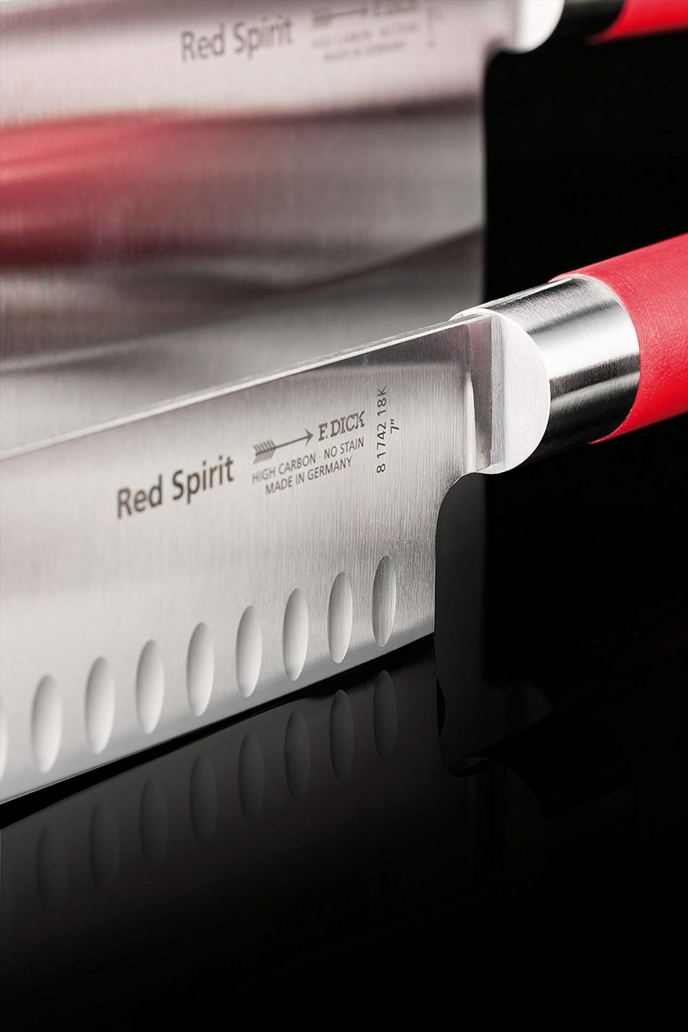 Santokumesser Red Spirit 8174218K, Kullenschliff
