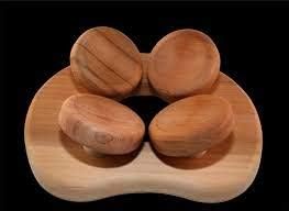 Kopfstütze, Kopfstütze 4-Punkt aus Red Cedar rund