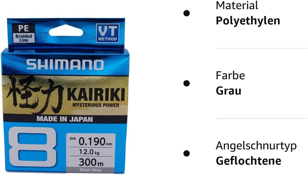 Geflochtene Angelschnur Kairiki 8, 0.28mm / 29.3kg, 300m