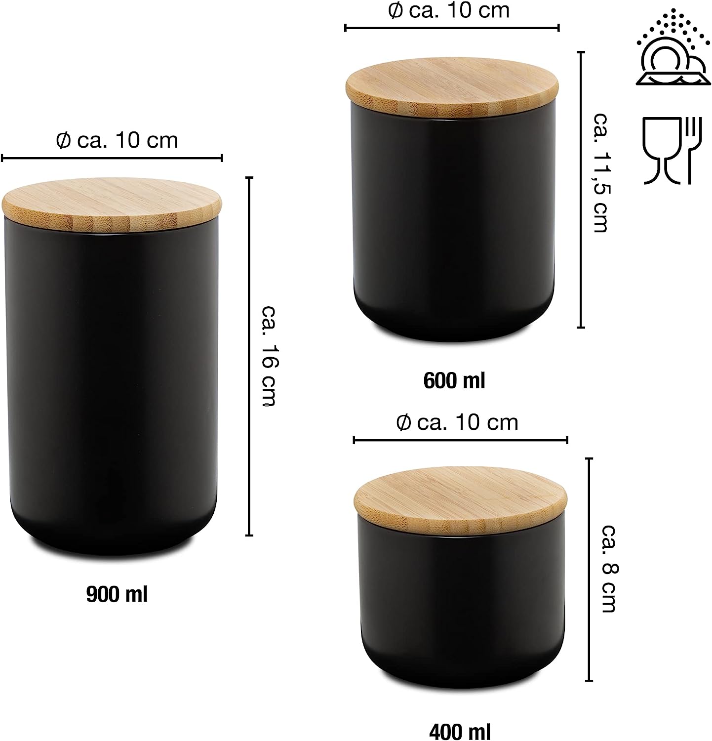 Vorratsdosen Set, 3x Set