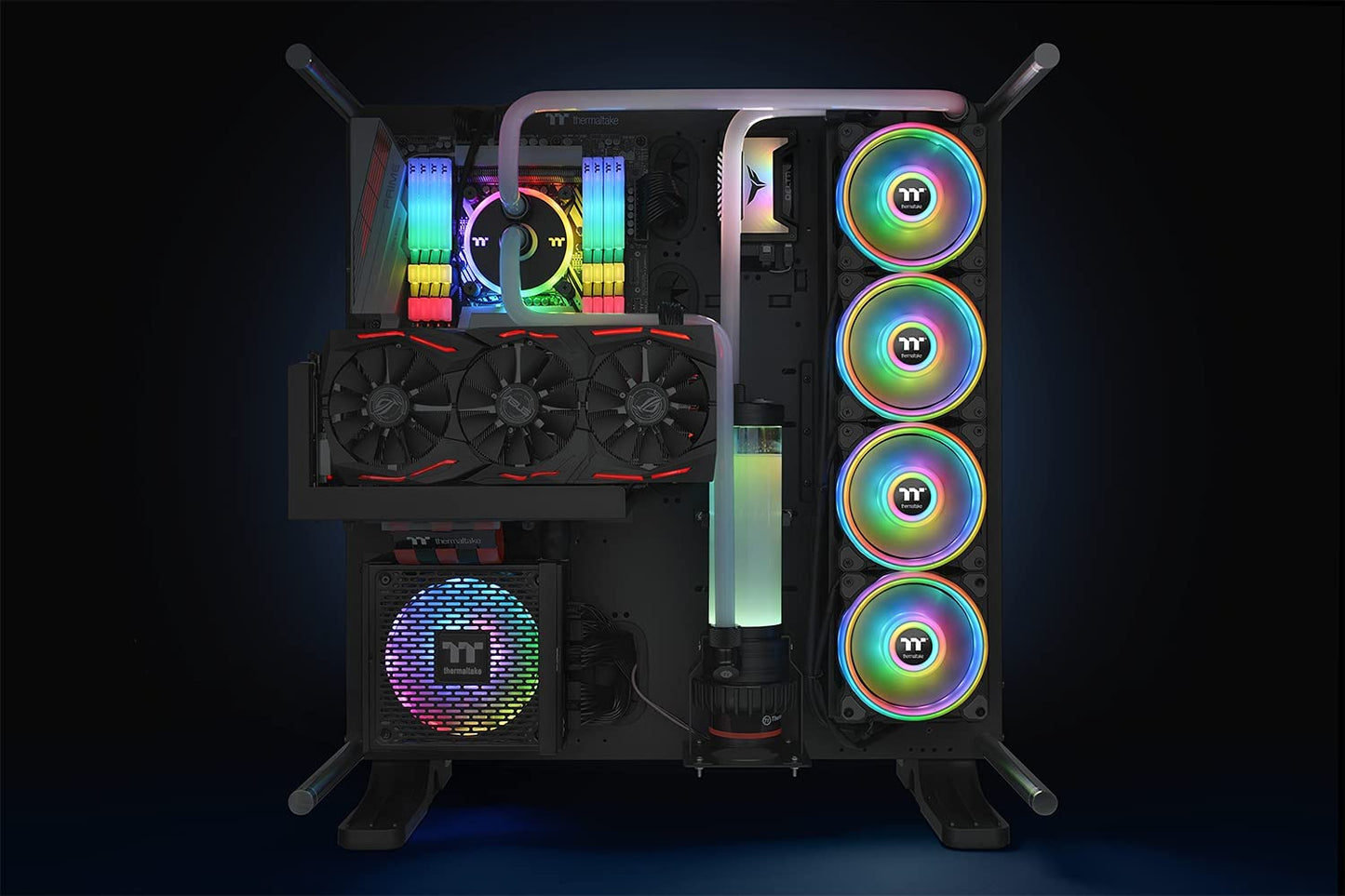 Riing Quad 14 RGB Radiator Fan TT Premium Edition Single Fan Pack, Gehäuselüfter