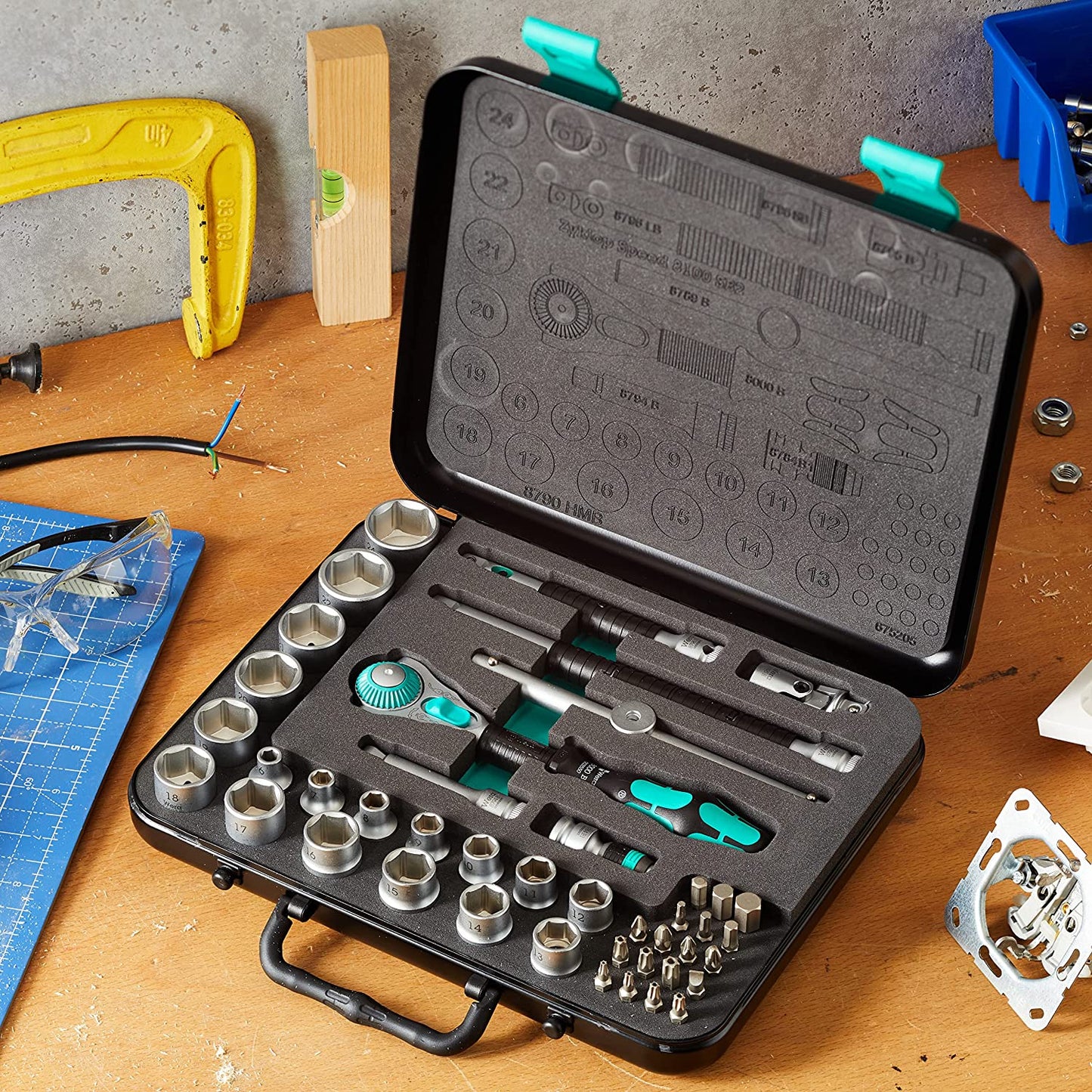 Zyklop Speed-Knarrensatz 8100 SB 2, 3/8", 43-teilig, Werkzeug-Set