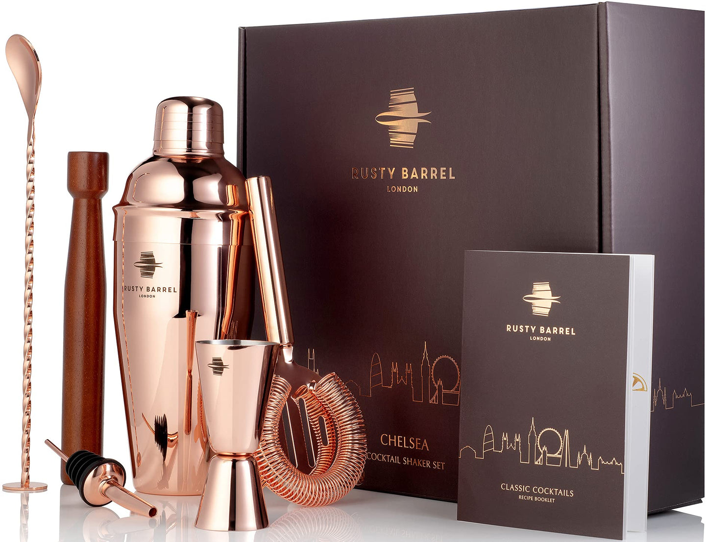 Cocktail-Set, Roségold