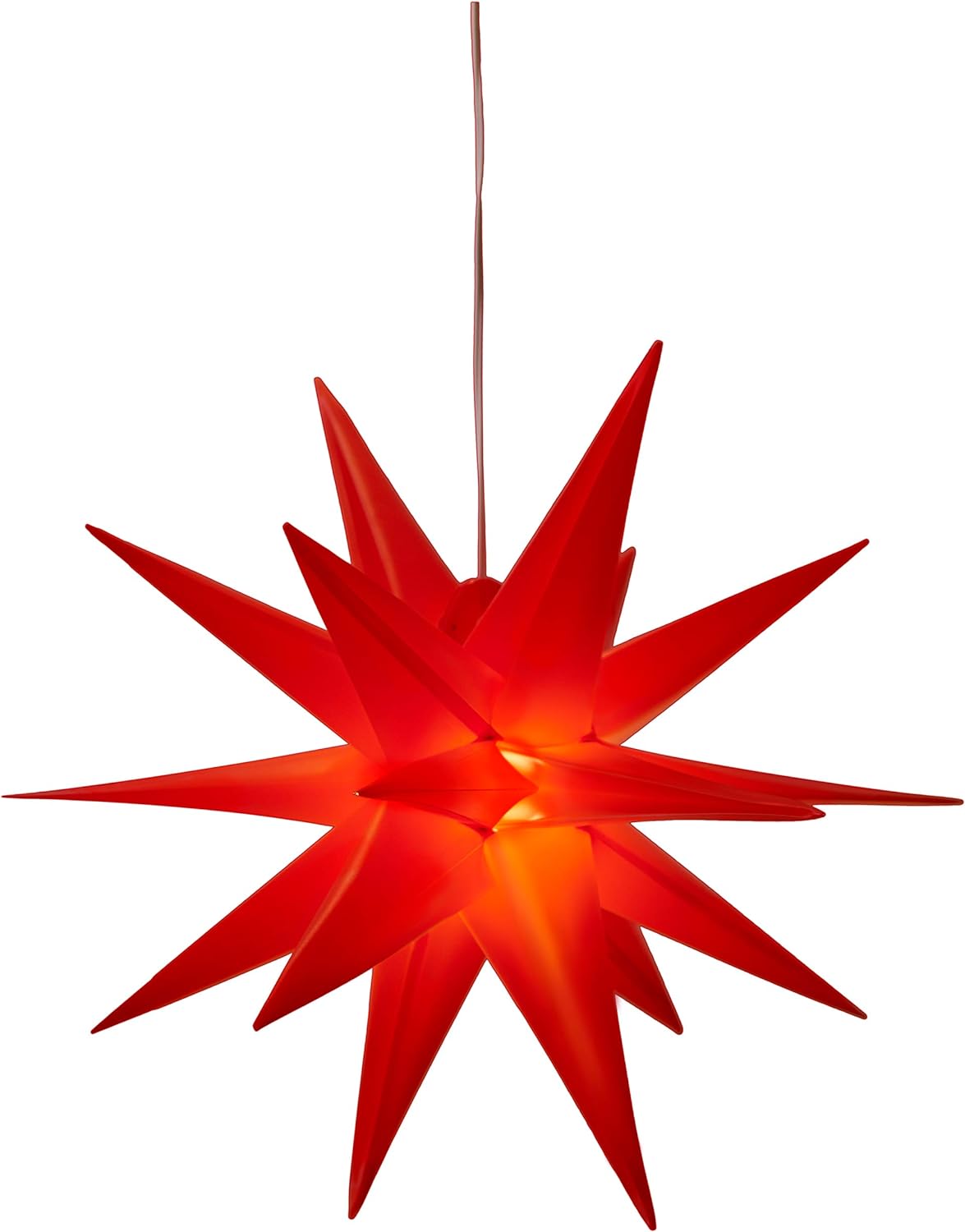 3D Leuchtstern, Rot; Ø 57 cm (Netzstecker)