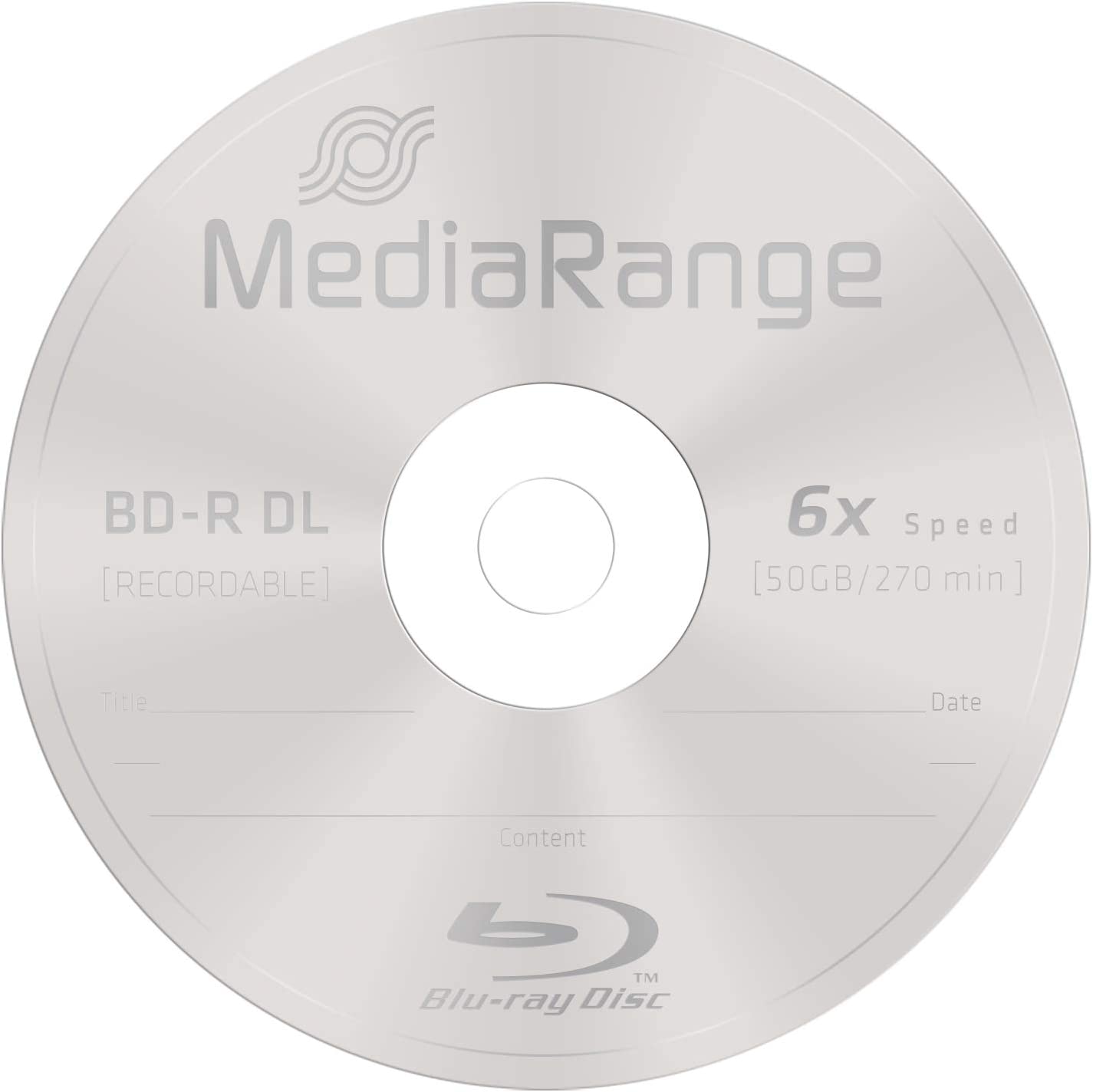 BD-R Dual Layer 50 GB, Blu-ray-Rohlinge