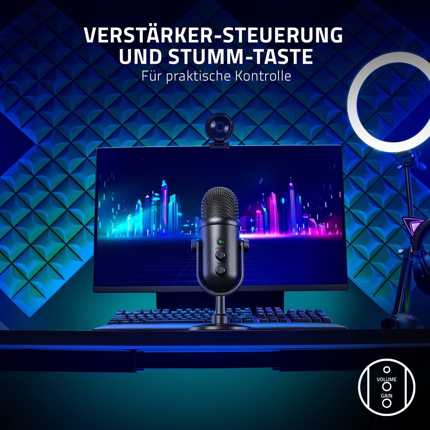 Seiren V2 Pro, Mikrofon