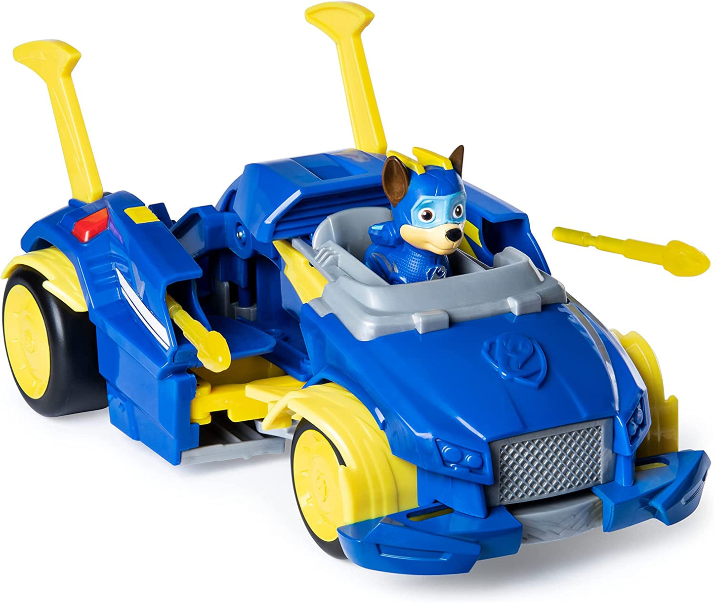 Paw Patrol, Mighty Pups Super Paws - Chases Powered Up Fahrzeug, Spielfahrzeug