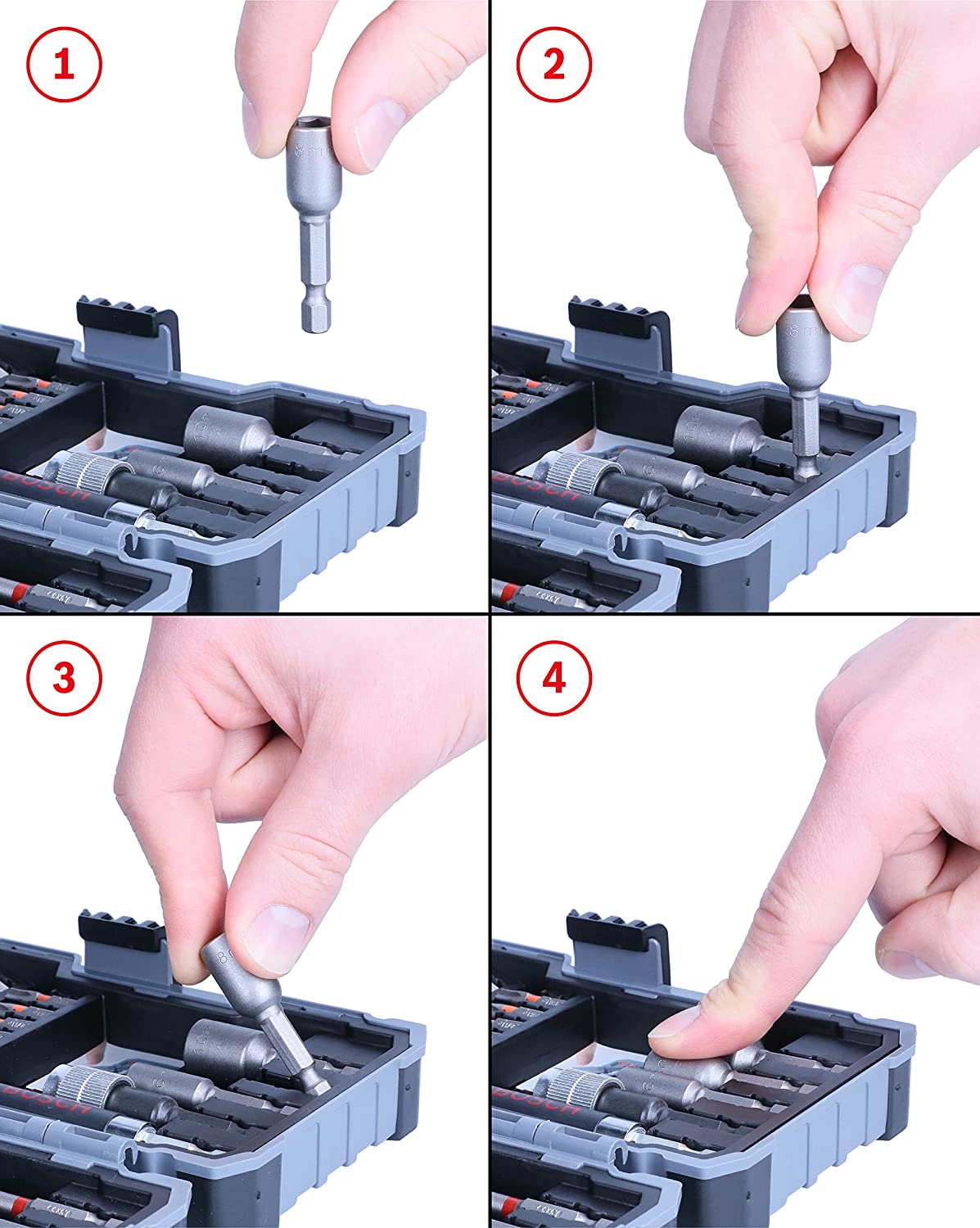 Metallbohrer-und Bit-Set Extra Hard, 35-teilig, Bohrer- & Bit-Satz
