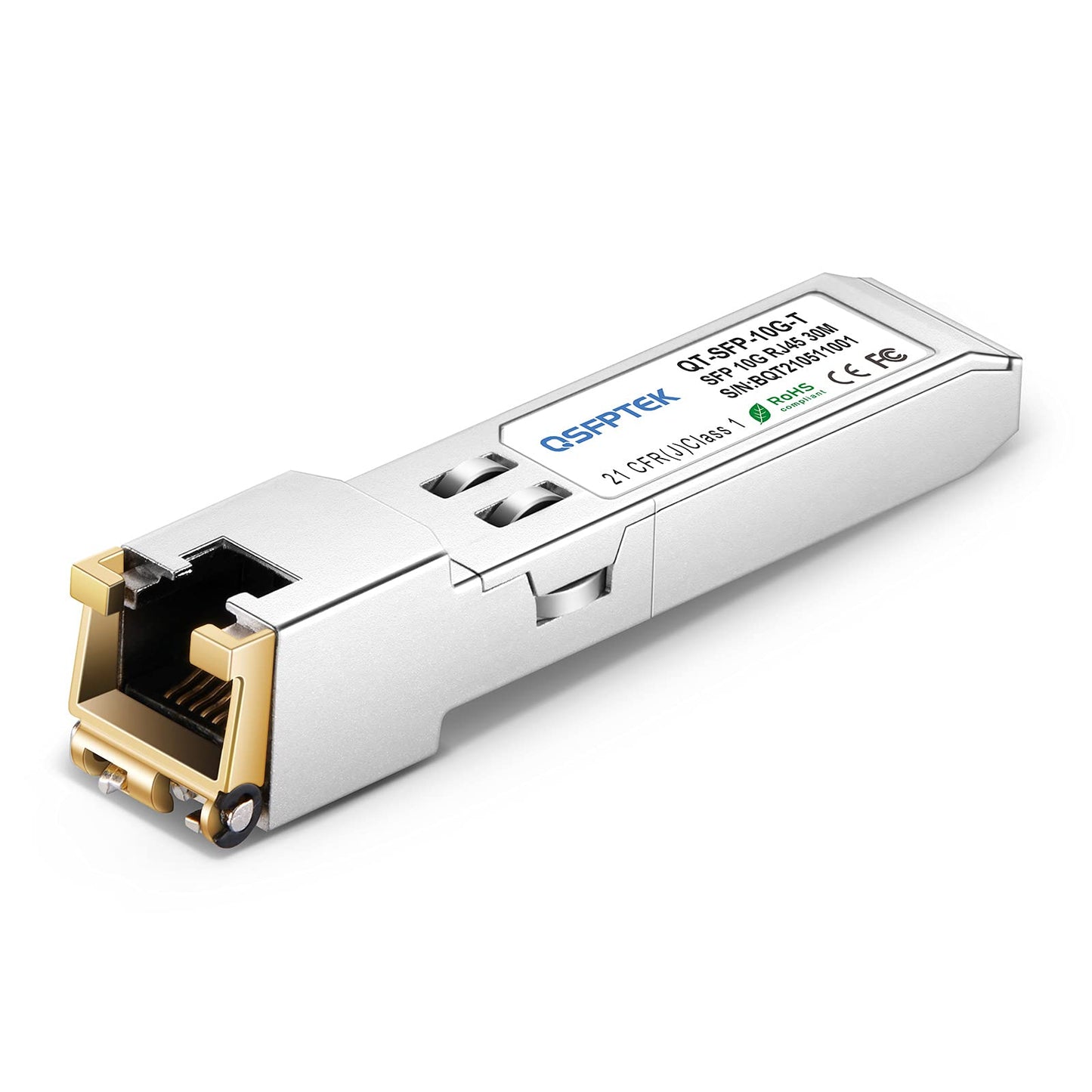 Sendeempfänger QT-SFP-10G-T, Sendeempfänger QT-SFP-10G-T, 10GBase-T: 30m, für SFP-10G-TS