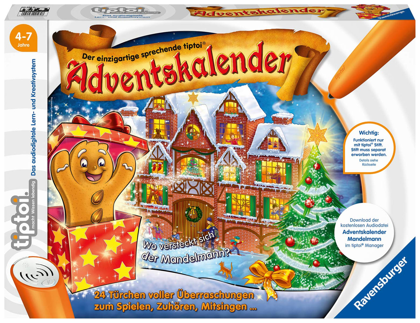 Tiptoi interaktiver Adventskalender Mandelmann
