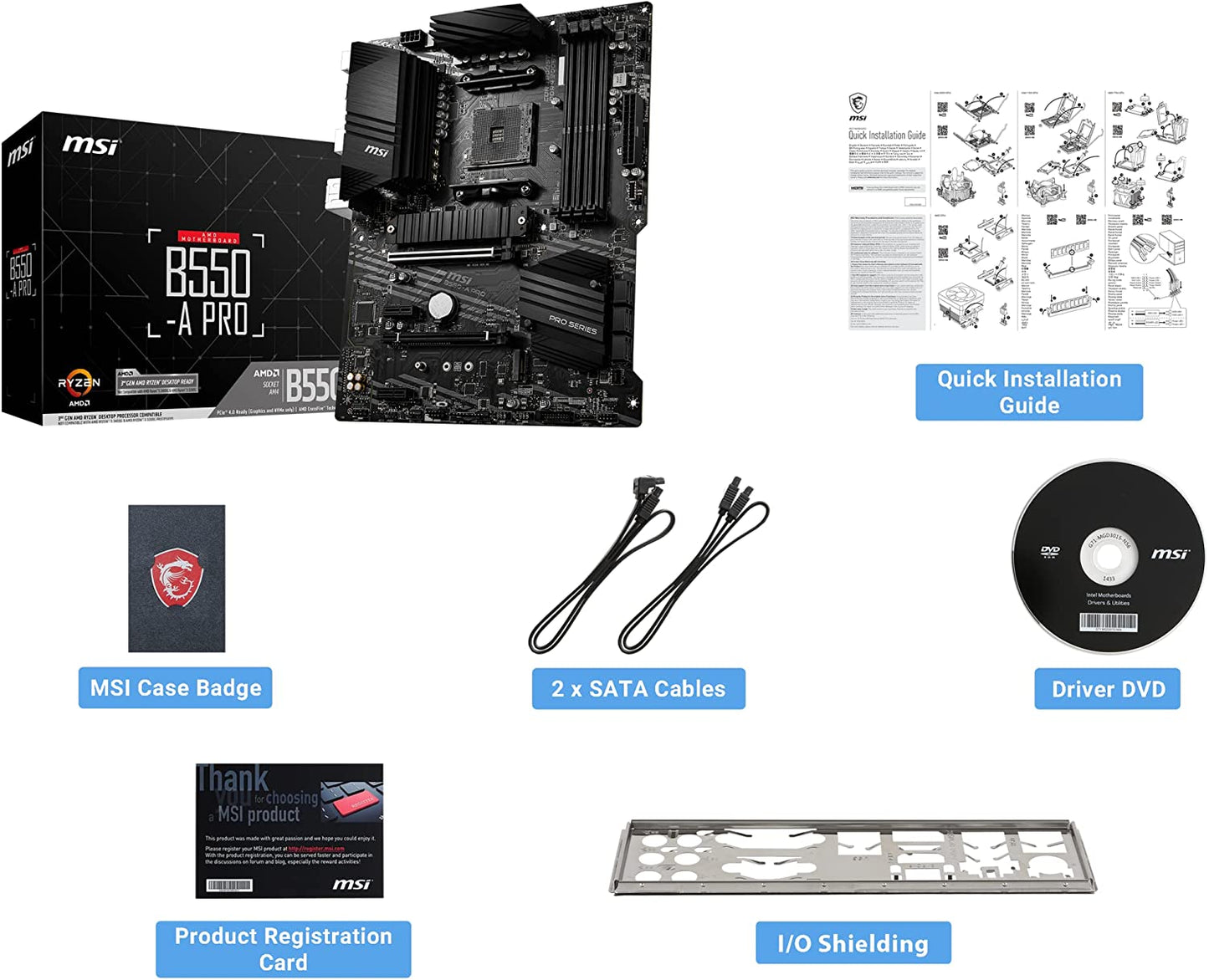 B550-A PRO, Mainboard