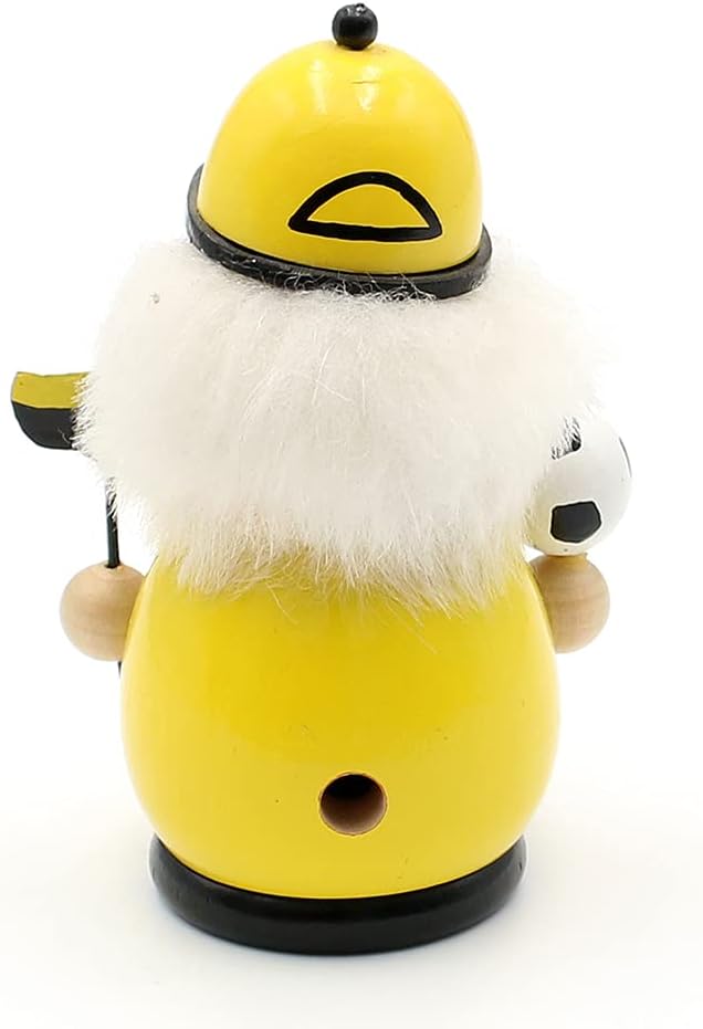 Räuchermann Fussballer, Schwarz/Gelb