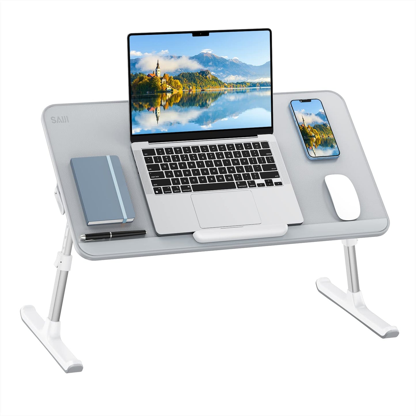 Laptop Tisch, Grau, 60*33cm
