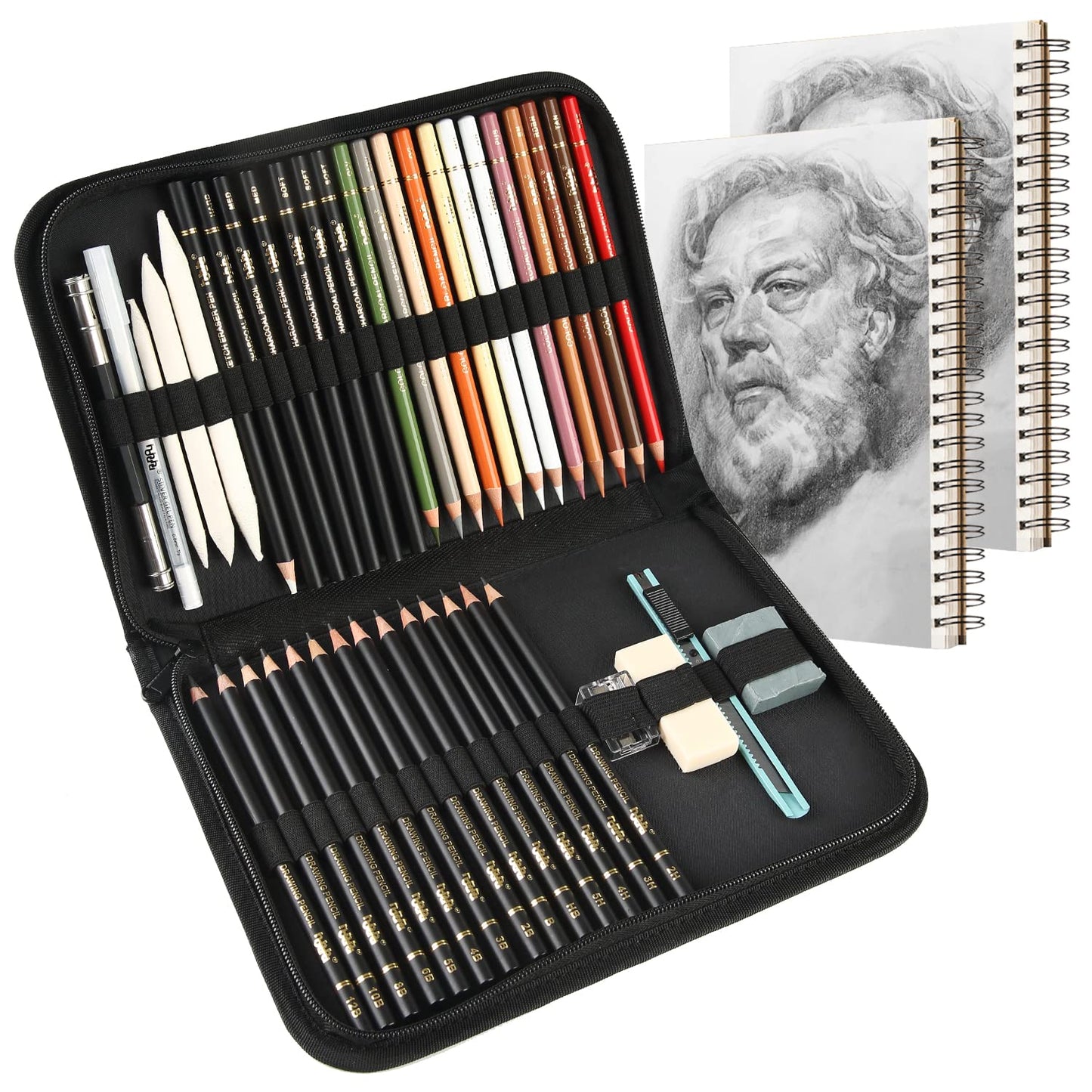 Farbige Kohlestifte Set