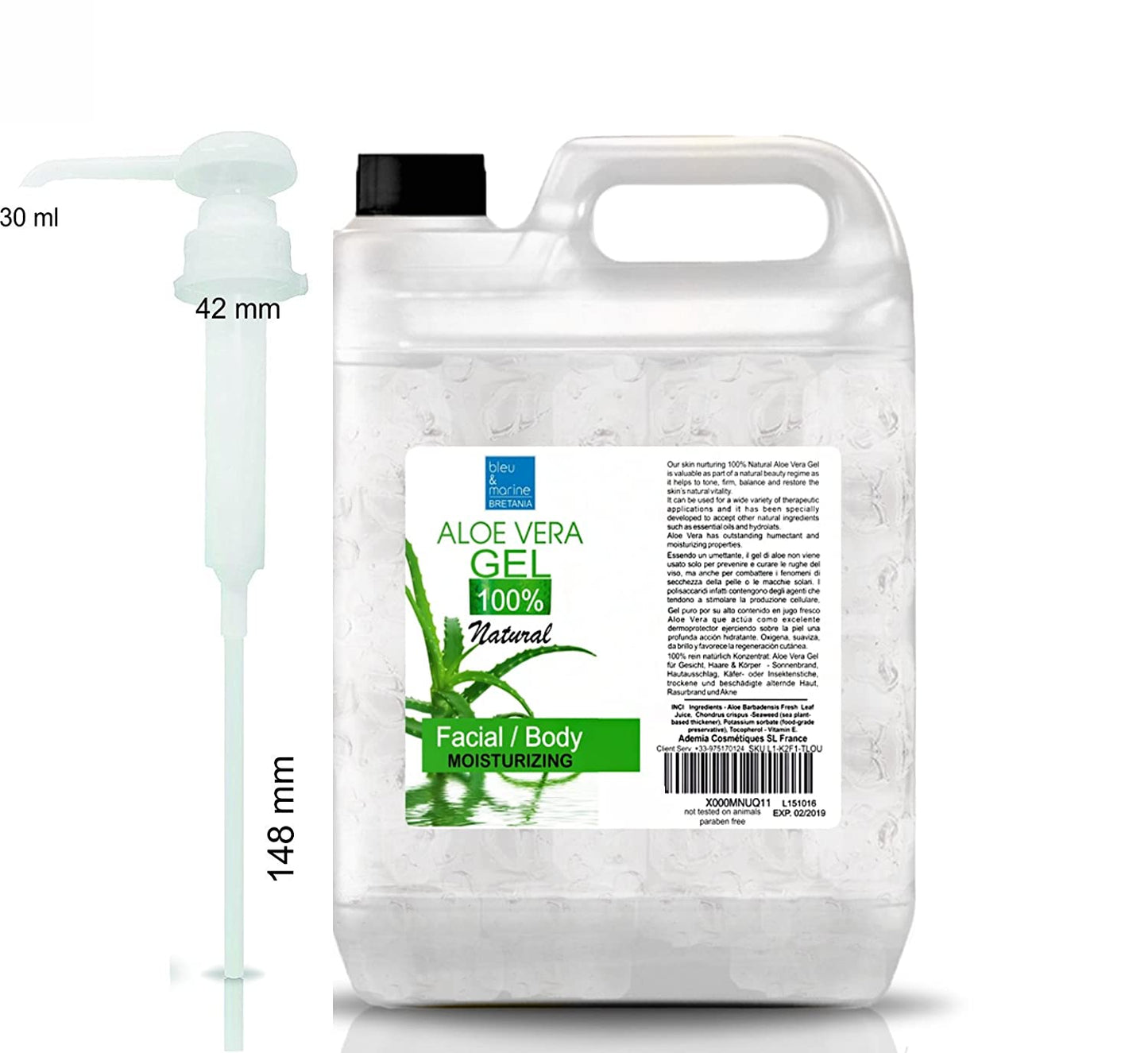 Aloe Vera Gel, Aloe Vera, 5 L