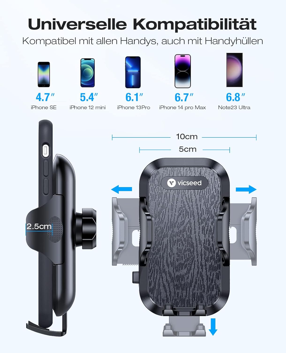 Auto-Handyhalterung, Klassisch Schwarz