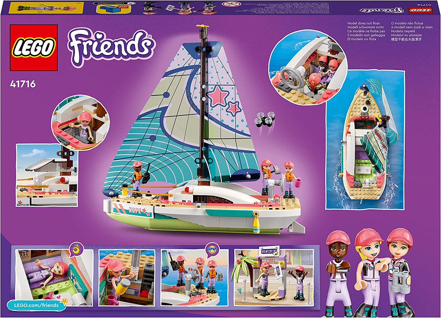 41716 Friends Stephanies Segelabenteuer, Konstruktionsspielzeug