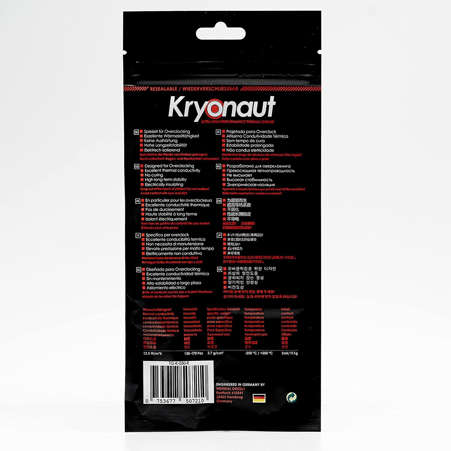 Kryonaut 11,1 g / 3 ml, Wärmeleitpasten
