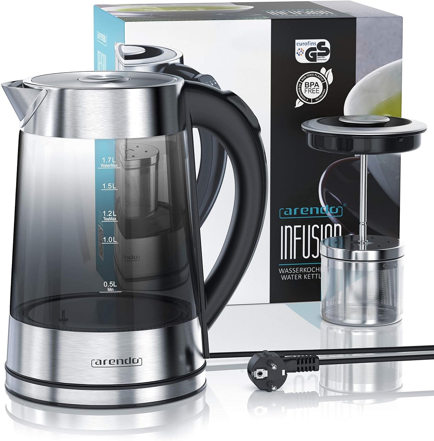 Wasserkocher mit Teesieb
