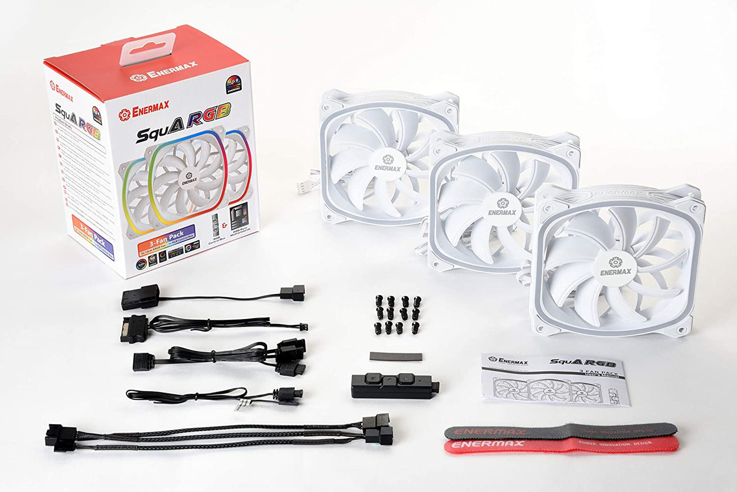 SquA RGB White 3 Pack 120x120, Gehäuselüfter
