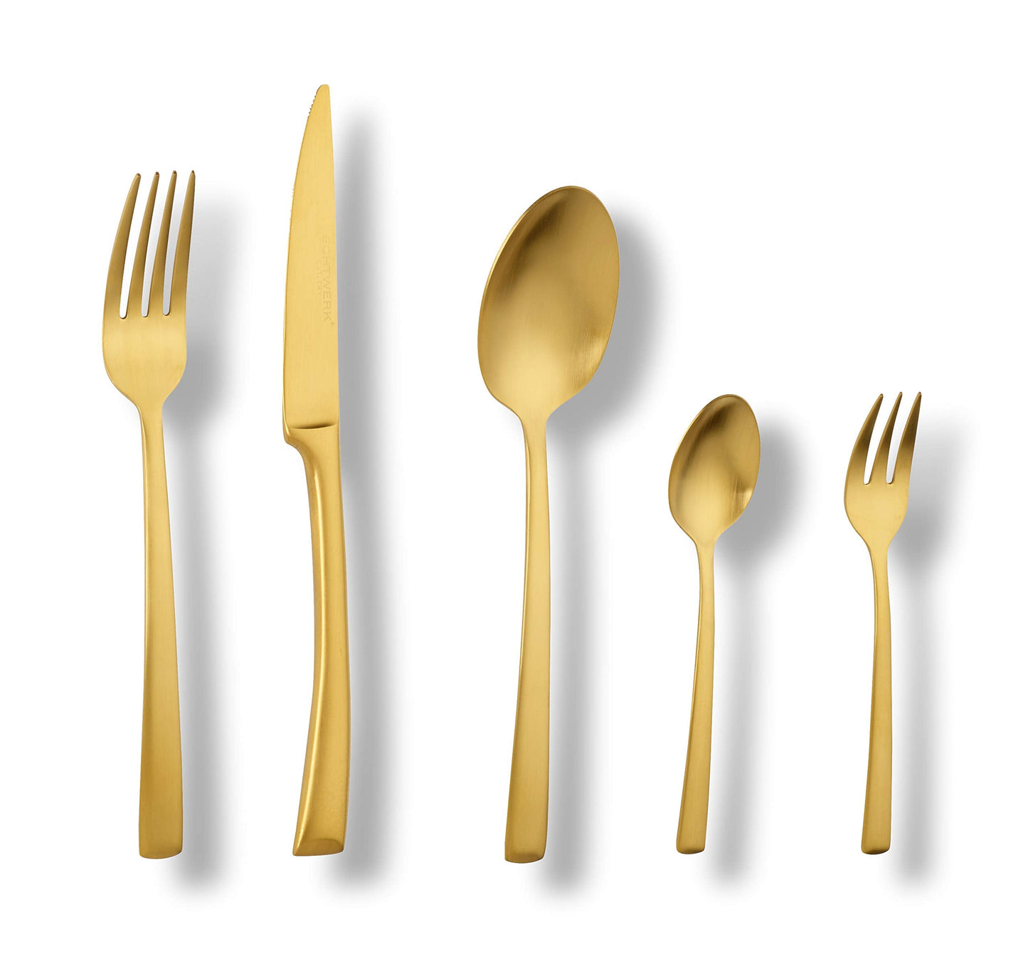 Tafelbesteck Avelino, Gold, 30tlg. - mattiert