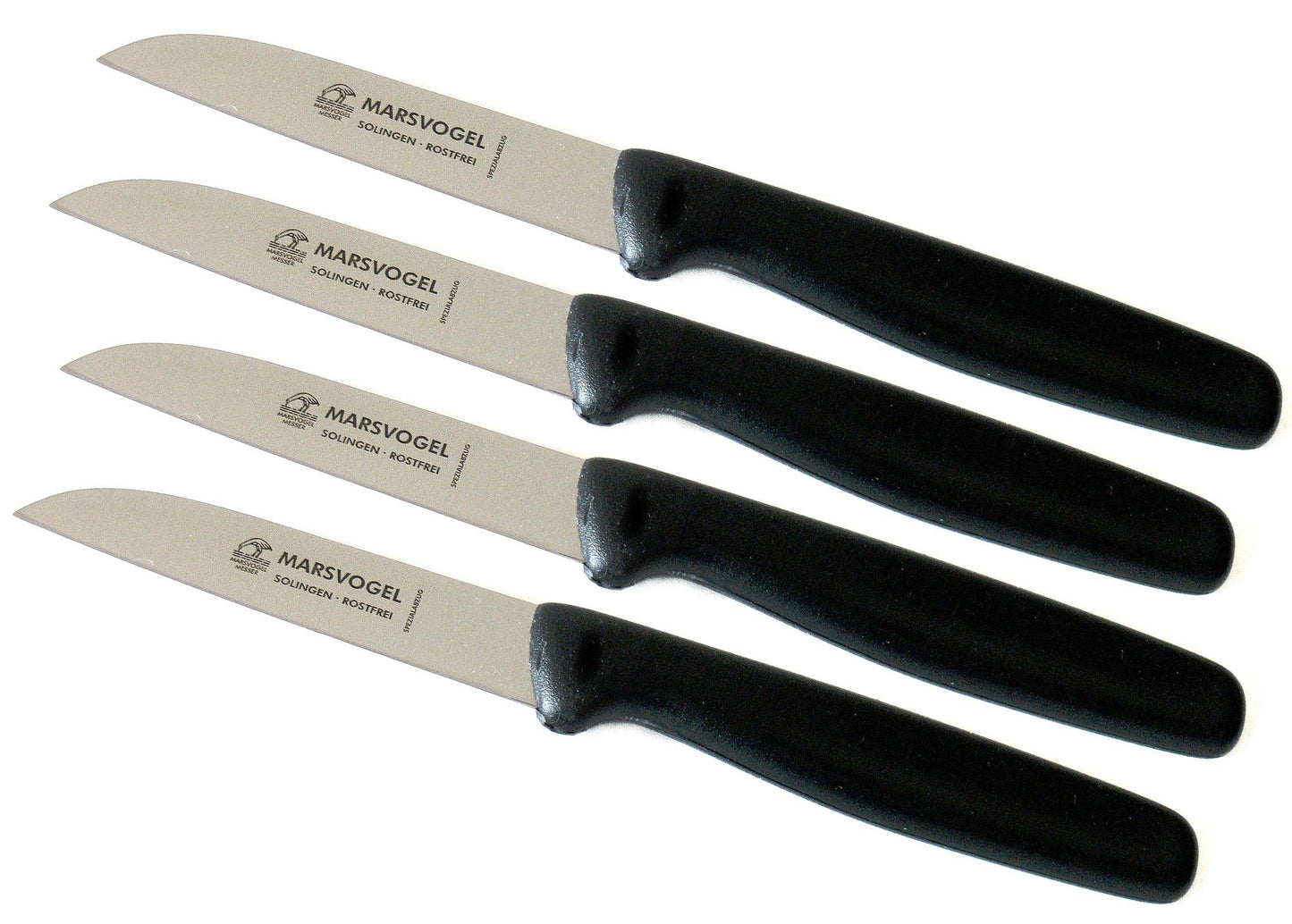 Gemüsemesser Set, 4er Pack PP, Schwarz