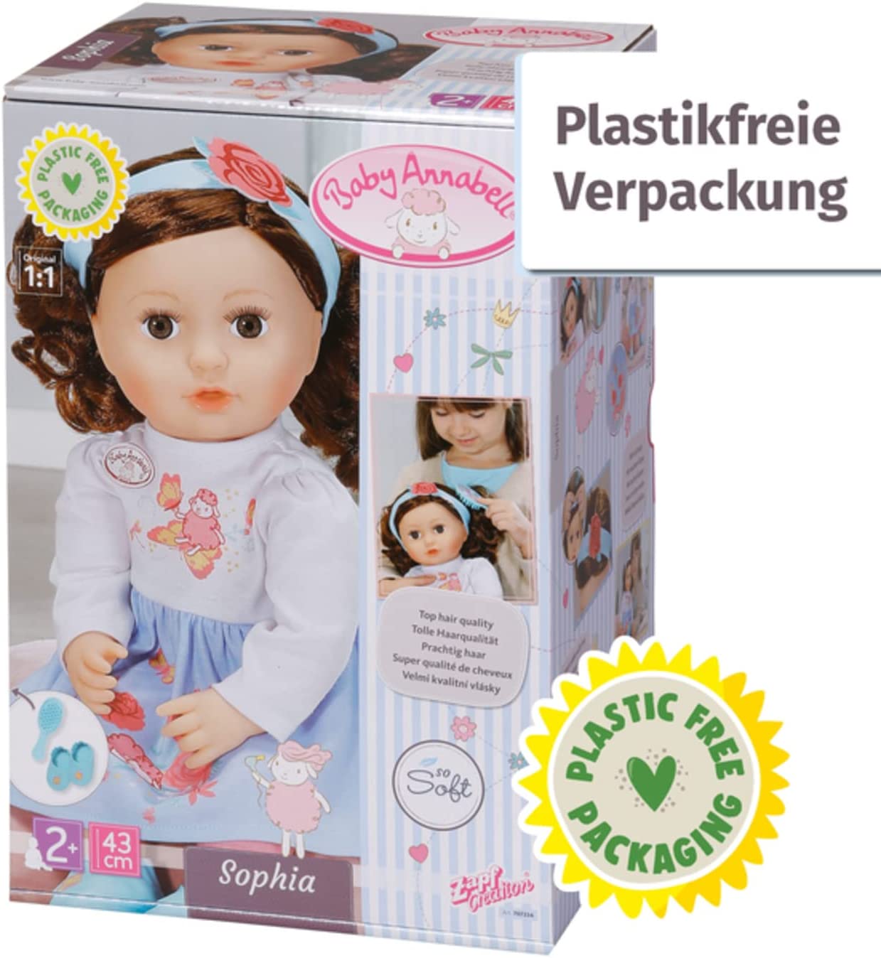 Baby Annabell® Sophia 43cm brünett, Puppe