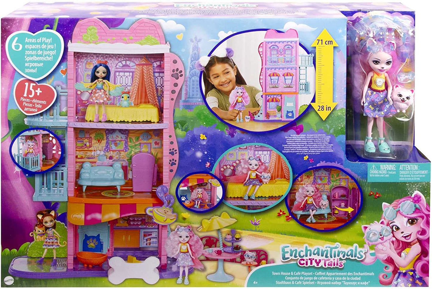 Enchantimals Stadthaus & Café Spielset, Spielgebäude