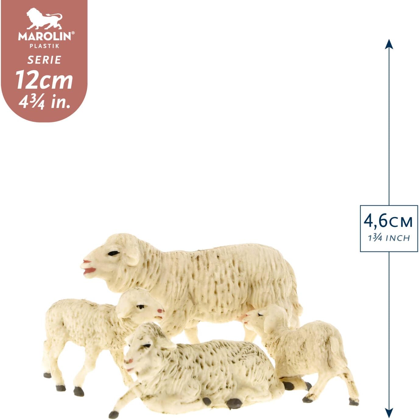 Mutterschaf mit 3 Lämmern