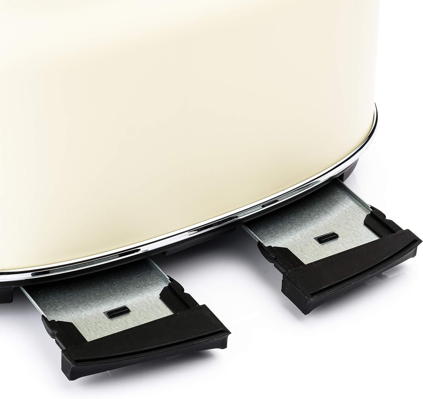 Retroline Frühstück-Set, Bundle mit 4-Scheiben Toaster weiss