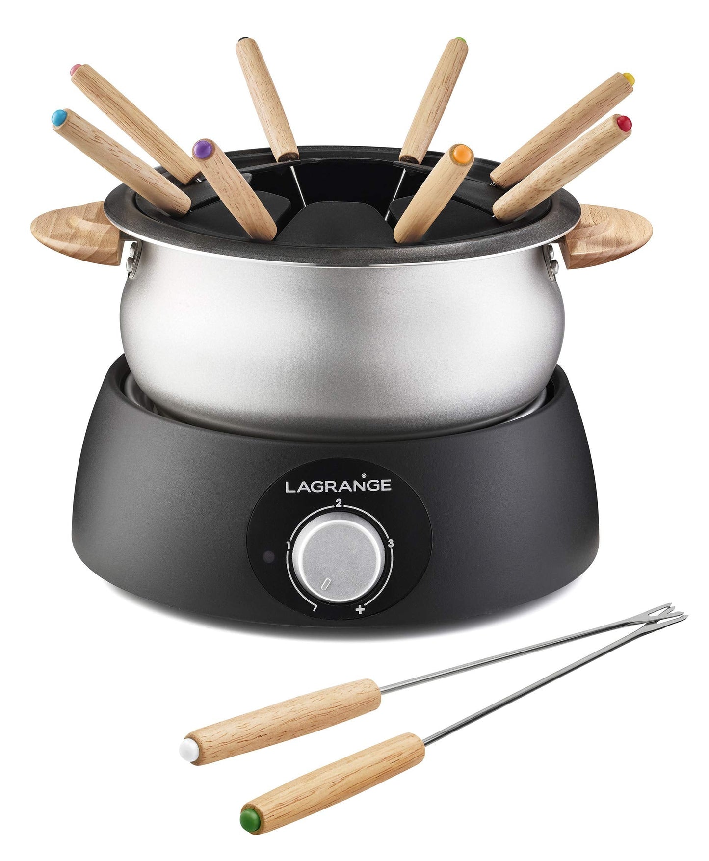 Fondue-Set, Helles Holz