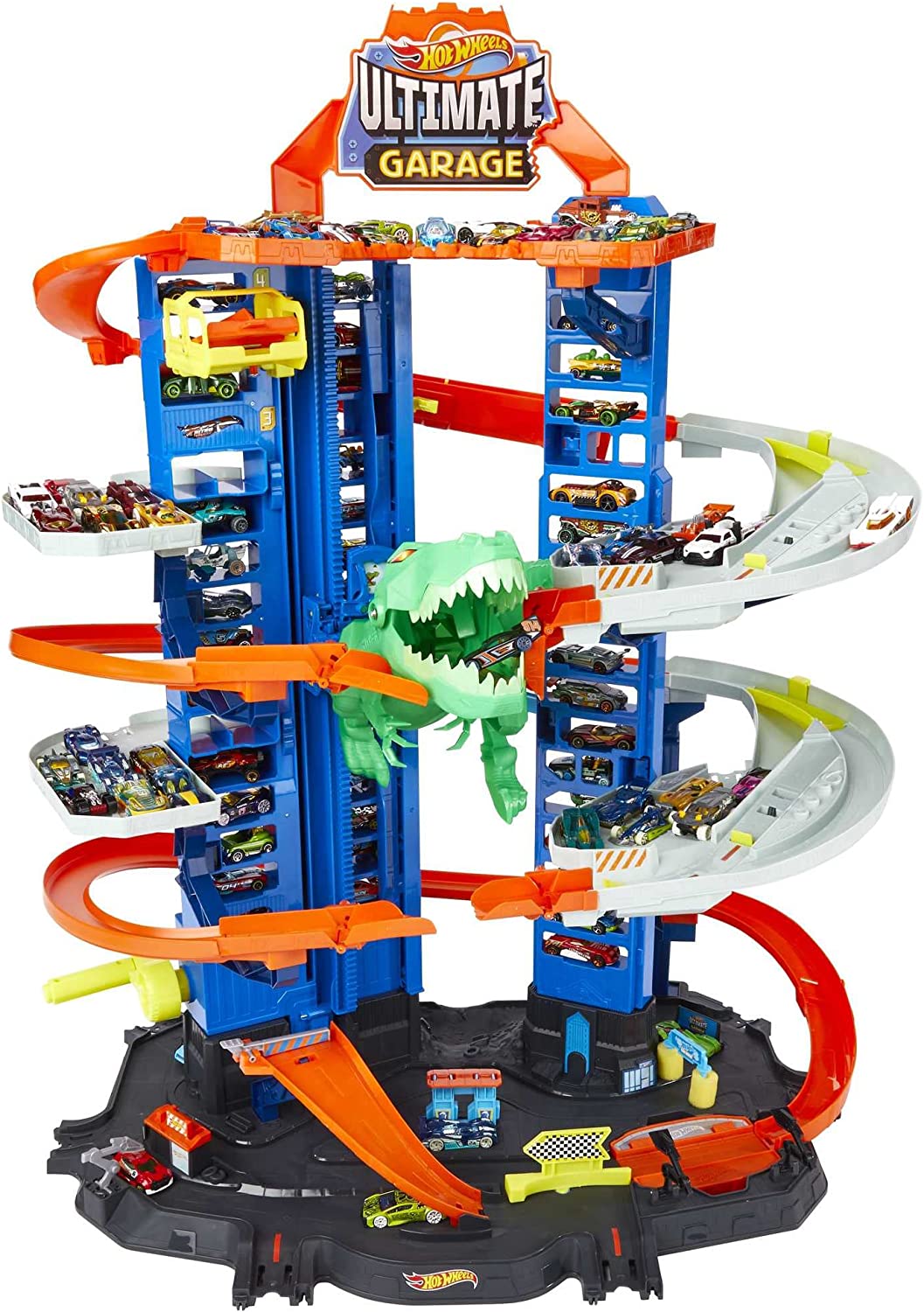 Megacity Parkgarage mit T-Rex-Angriff, Spielgebäude