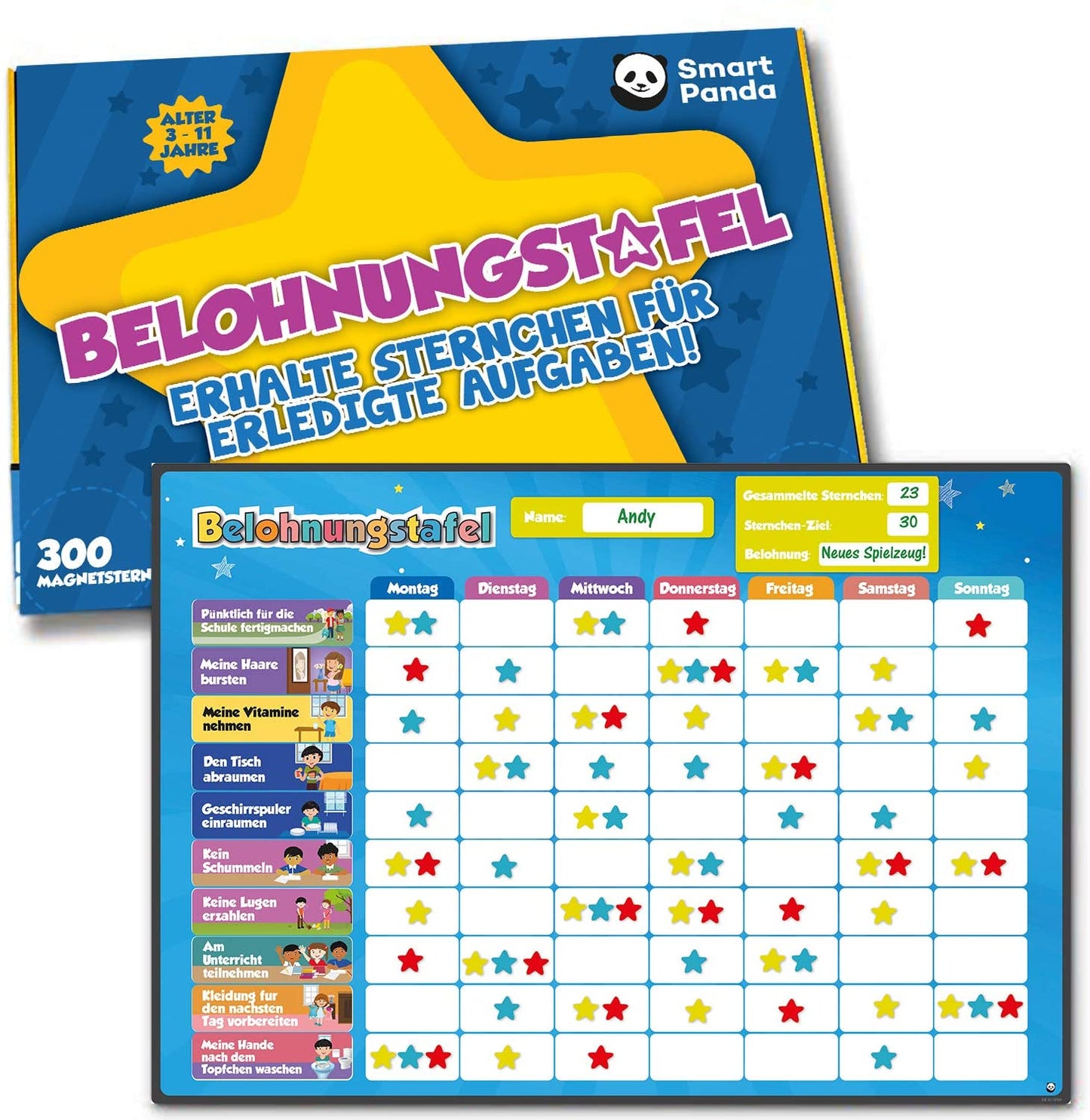 Belohnungstafel für Kinder
