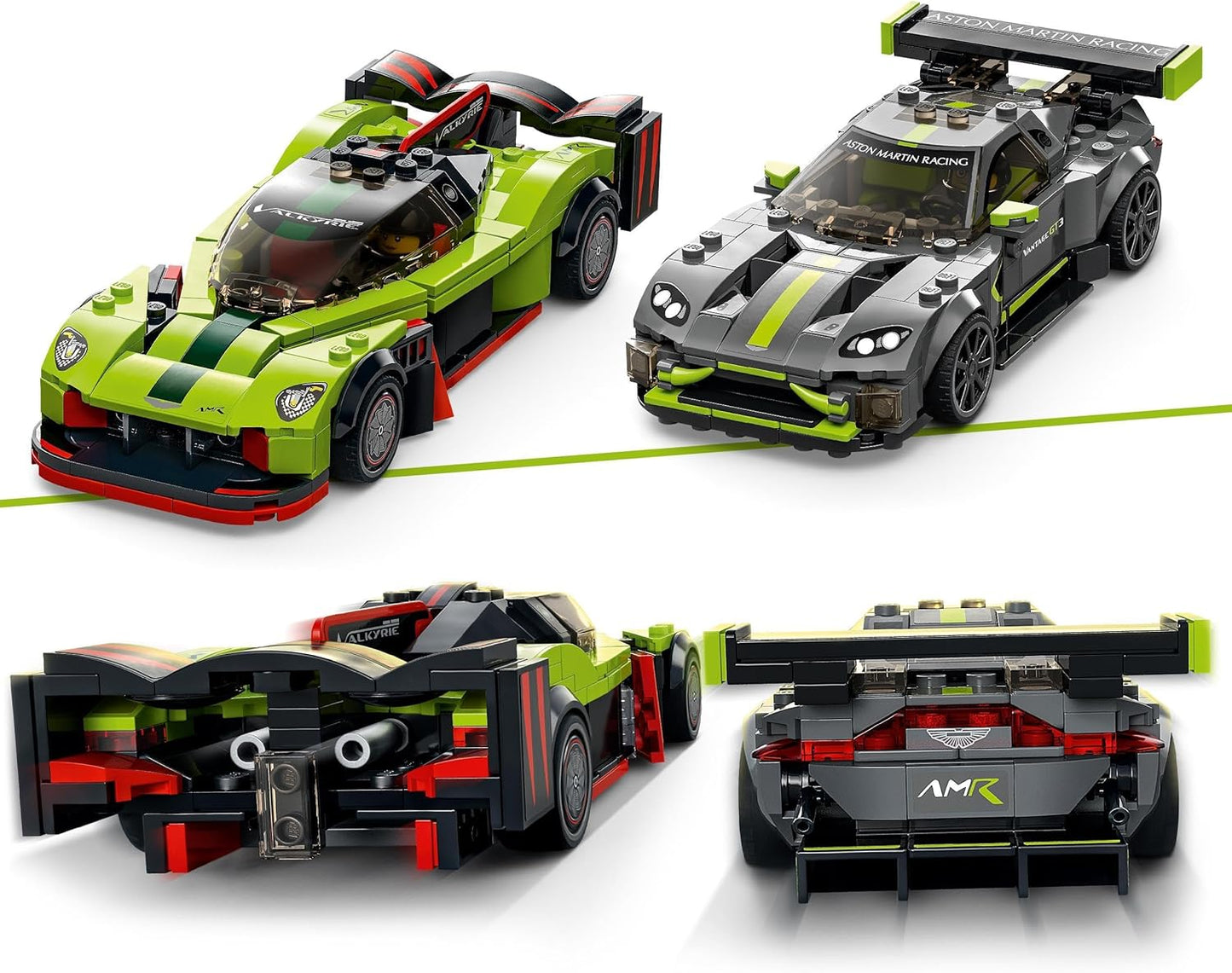 76910 Speed Champions Aston Martin Valkyrie AMR Pro & Aston Martin Vantage GT3, Single